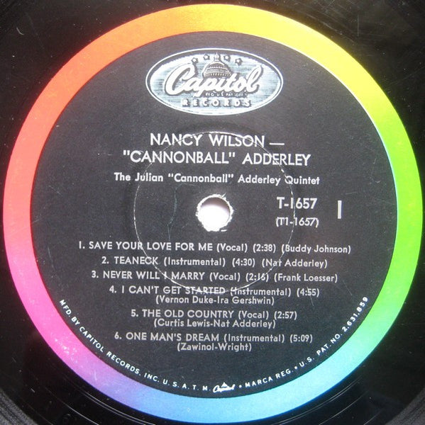Nancy Wilson / Cannonball Adderley : Nancy Wilson / Cannonball Adderley (LP, Album, Mono, RP, Scr)