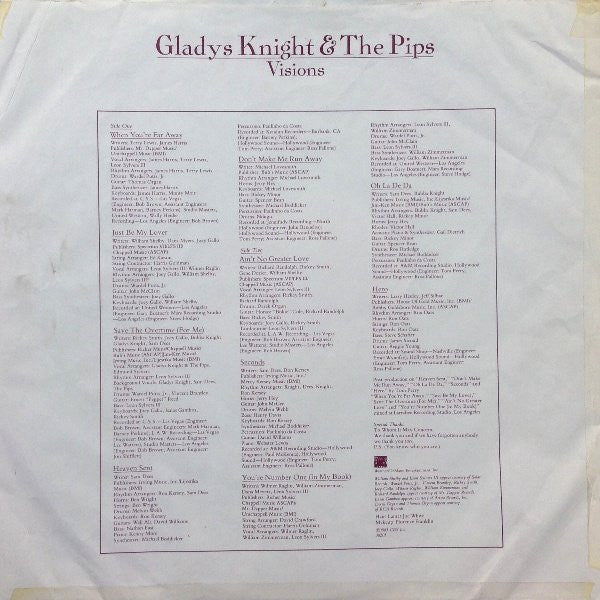 Gladys Knight & The Pips* : Visions (LP, Album)