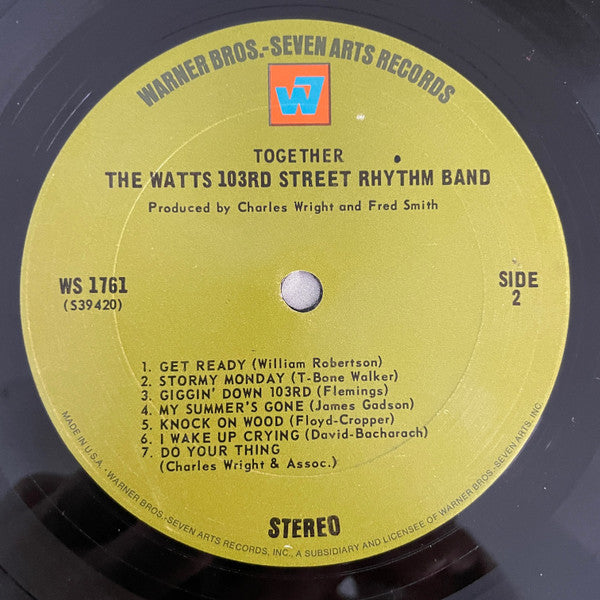 Charles Wright & The Watts 103rd St Rhythm Band : Together (LP, Album, San)