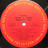 Blood, Sweat And Tears : Blood, Sweat & Tears Greatest Hits (LP, Comp, RE)