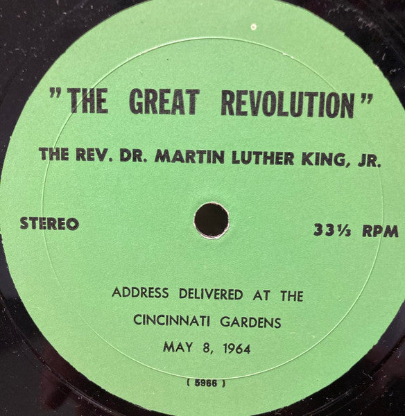 Dr. Martin Luther King, Jr. : I Have A Dream The Great Revolution (LP)