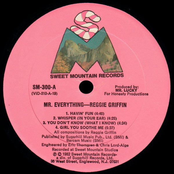 Reggie Griffin : Mr. Everything (LP, Album)