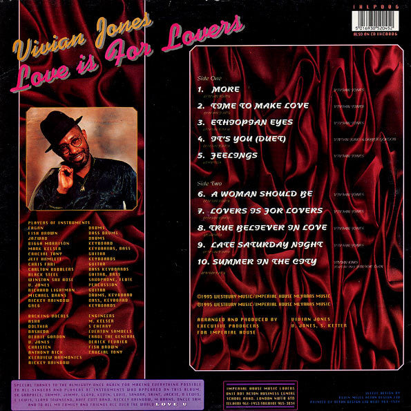 Vivian Jones : Love Is For Lovers (LP, Album)