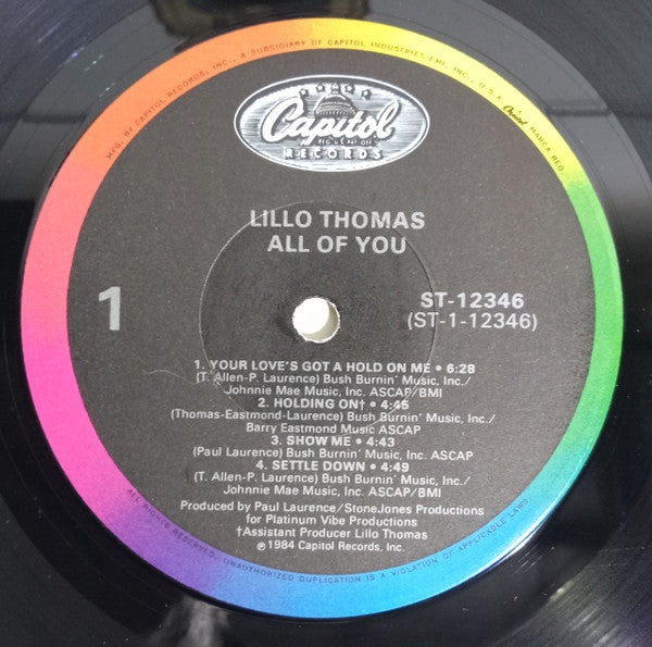 Lillo Thomas : All Of You (LP, Album, Win)