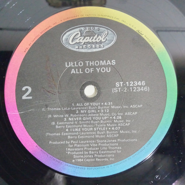 Lillo Thomas : All Of You (LP, Album, Win)
