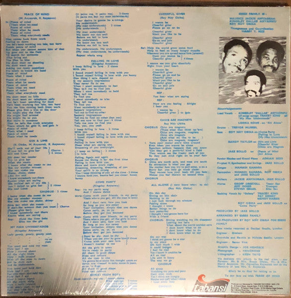 Esbee Family : Peace Of Mind (LP, Album)