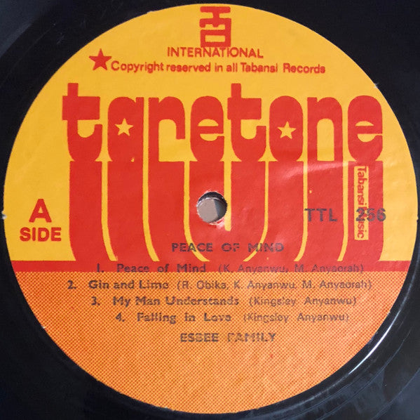 Esbee Family : Peace Of Mind (LP, Album)