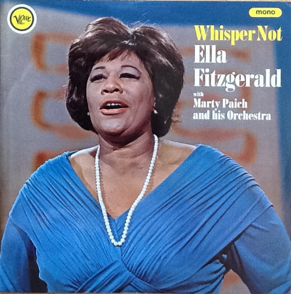 Ella Fitzgerald With Marty Paich Orchestra : Whisper Not (LP, Album, Mono)