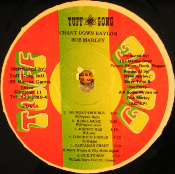 Bob Marley : Chant Down Babylon (LP, Album)