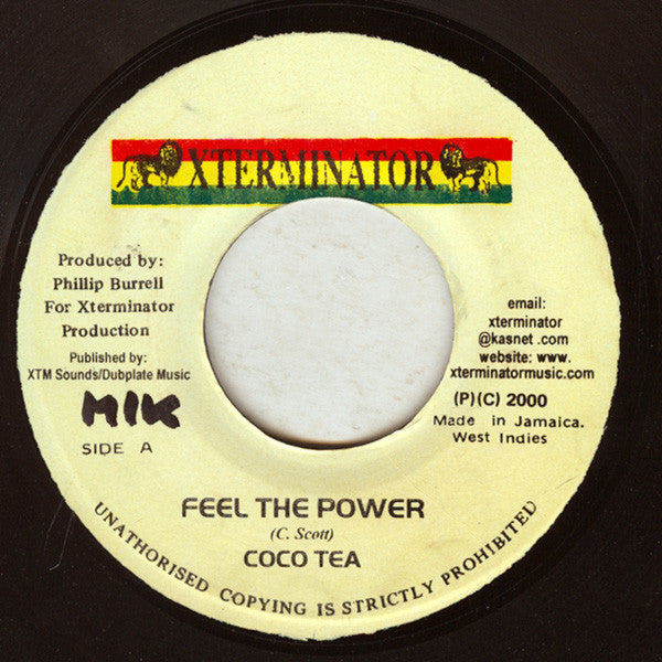 Cocoa Tea : Feel The Power (7", Single)