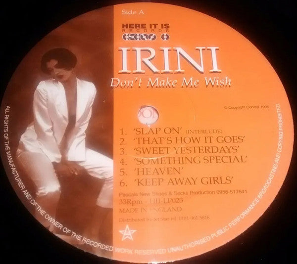 Irini : Don't Make Me Wish (LP, Album)