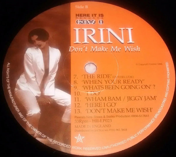 Irini : Don't Make Me Wish (LP, Album)