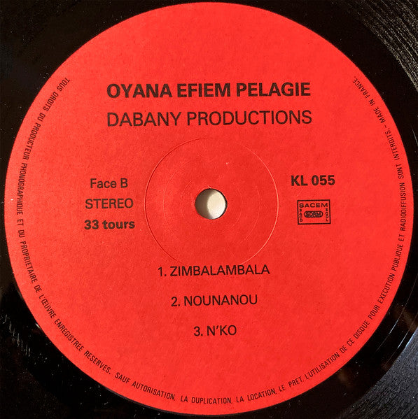 Oyana Efiem Pelagie : Oyana Efiem Pelagie (LP)