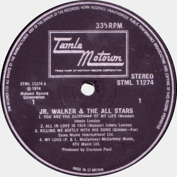 Junior Walker & The All Stars : Jr. Walker & The All Stars (LP, Album)