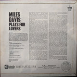 Miles Davis : Plays For Lovers (LP, Comp, Mono)