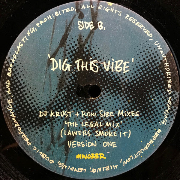 DJ Krush : Yeah / Dig This Vibe (10")
