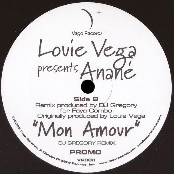 Anané : Nos Vida / Mon Amour (12", Promo)