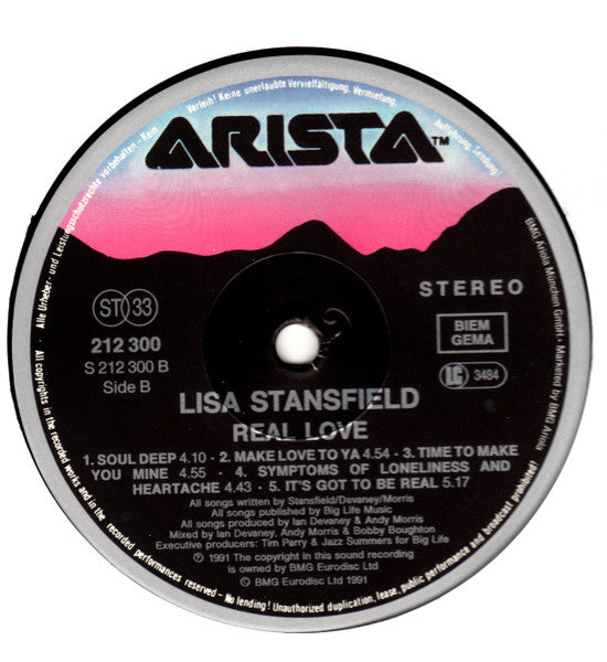 Lisa Stansfield : Real Love (LP, Album)