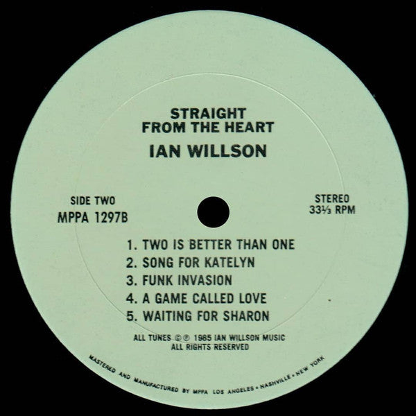 Ian Willson : Straight From The Heart (LP, Album)