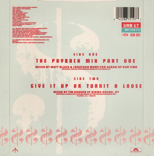 James Brown : The Payback Mix Part One (7", Single, Sil)
