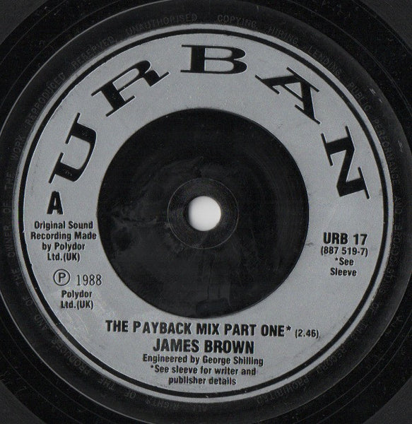 James Brown : The Payback Mix Part One (7", Single, Sil)