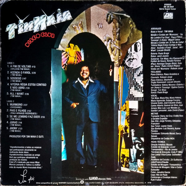 Tim Maia : Disco Club (LP, Album)