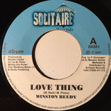 Winston Reedy : Love Thing (7", RP)