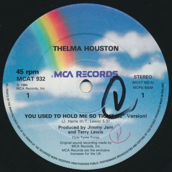 Thelma Houston : You Used To Hold Me So Tight (12" Version) (12")