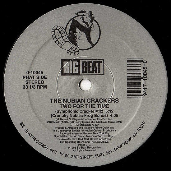 Nubian Crackers : Two For The Time (12")