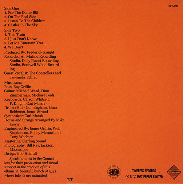 Tommy Tate : Tommy Tate (LP, Album, RE, DMM)