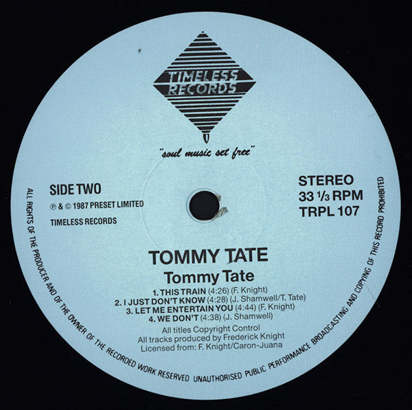 Tommy Tate : Tommy Tate (LP, Album, RE, DMM)