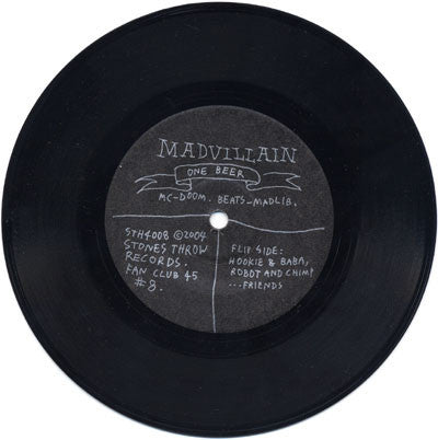 Madvillain : One Beer (7", S/Sided, Etch, Promo)