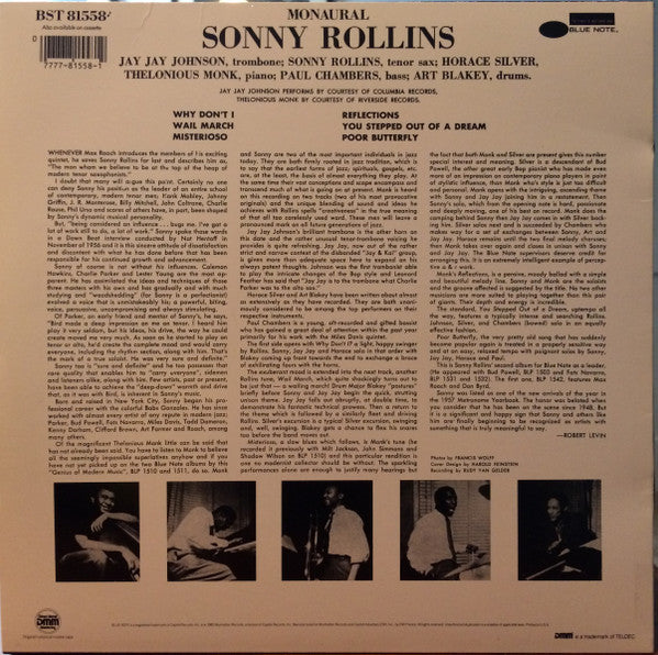 Sonny Rollins : Volume 2 (LP, Album, Mono, RE, RM)