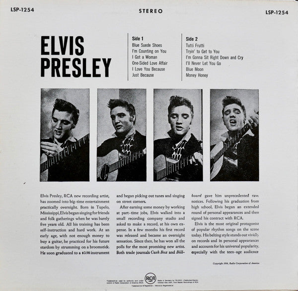 Elvis Presley : Elvis Presley (LP, Album, RE)