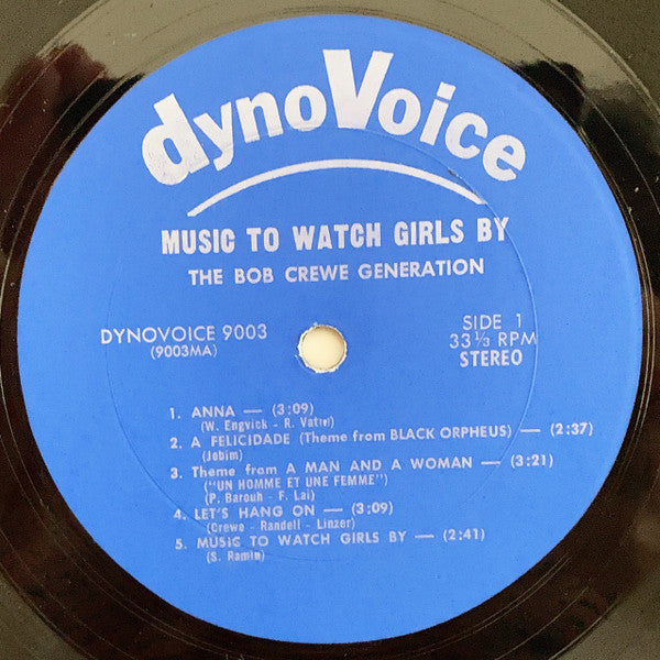 The Bob Crewe Generation : Music To Watch Girls By (LP, Album)