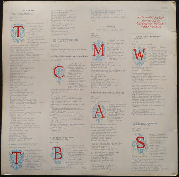 The Incredible String Band : Wee Tam & The Big Huge (2xLP, Album, Mono)