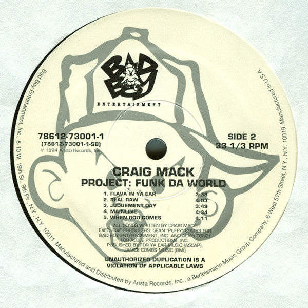 Craig Mack : Project: Funk Da World (LP, Album)