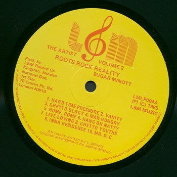 Sugar Minott : The Artist Volume 2 Roots Rock Reality (LP, Comp)