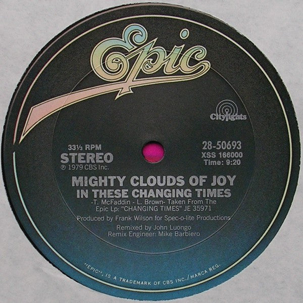 Mighty Clouds Of Joy* : In These Changing Times (12", Single)