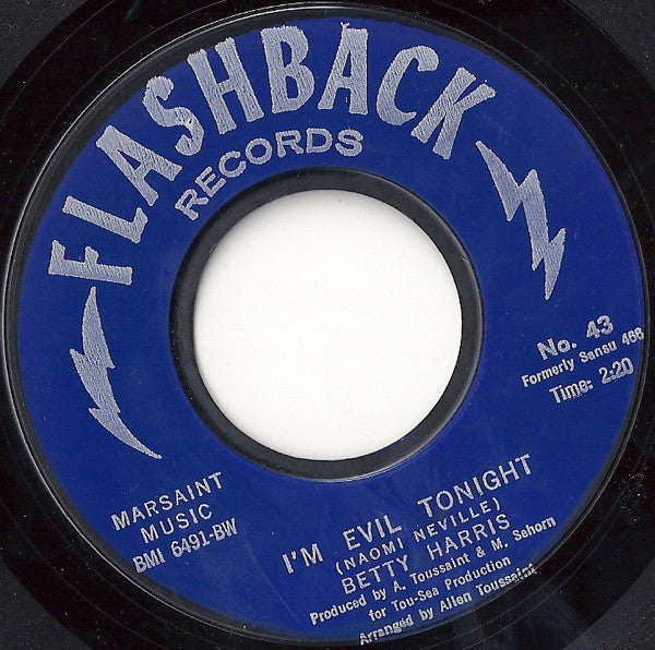 Betty Harris : I'm Evil Tonight (7", RE)
