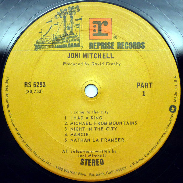 Joni Mitchell : Song To A Seagull (LP, Album, RE, Pit)