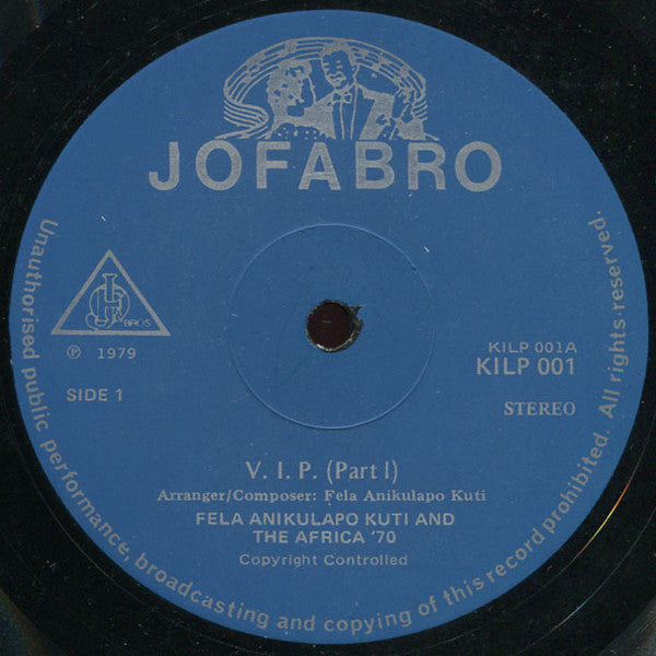 Fẹla Aníkúlápó Kuti* & Africa '70* : V.I.P. (Vagabonds In Power) - Live In Berlin Vol. 1 (LP, Album)