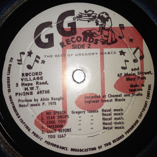 Gregory Isaacs : The Best Of Gregory Isaacs (LP, Album)