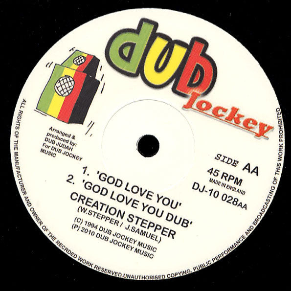 Creation Stepper : Twilights Of Wisdom / God Love You (10", RE)