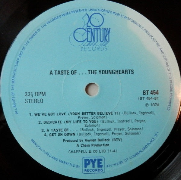 The Younghearts : A Taste Of... (LP, Album)