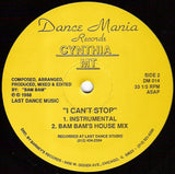 Cynthia M : I Can't Stop (12")