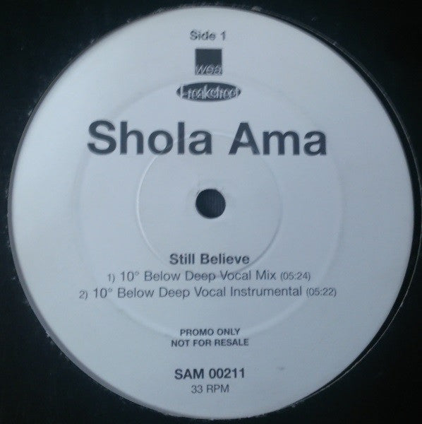 Shola Ama : Still Believe (12", Promo)