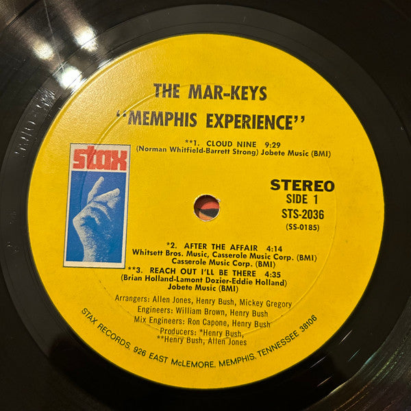 The Mar-Keys : Memphis Experience (LP, Album, Mon)