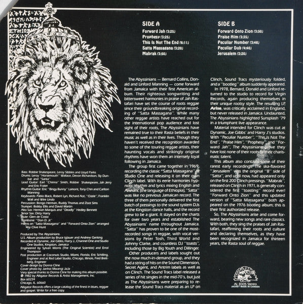 The Abyssinians : Forward (LP, Album)