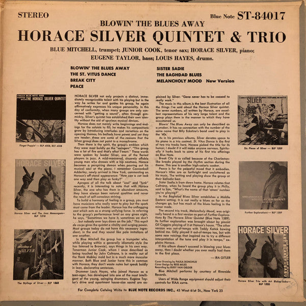 The Horace Silver Quintet & The Horace Silver Trio : Blowin' The Blues Away (LP, Album)